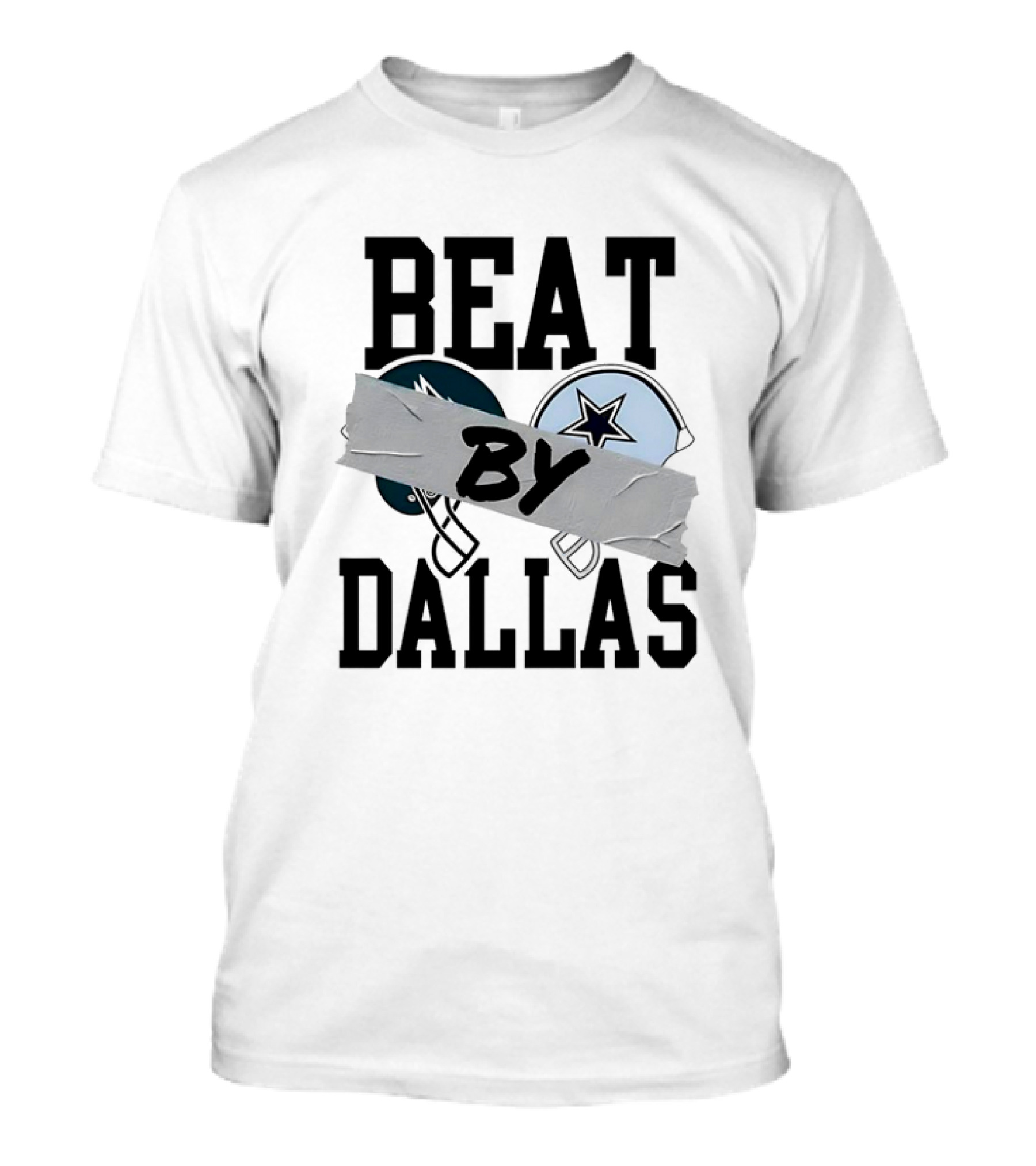 Philadelphia Eagles Beat Dallas Cowboys Rivalry Slogan Helmets T-Shirt