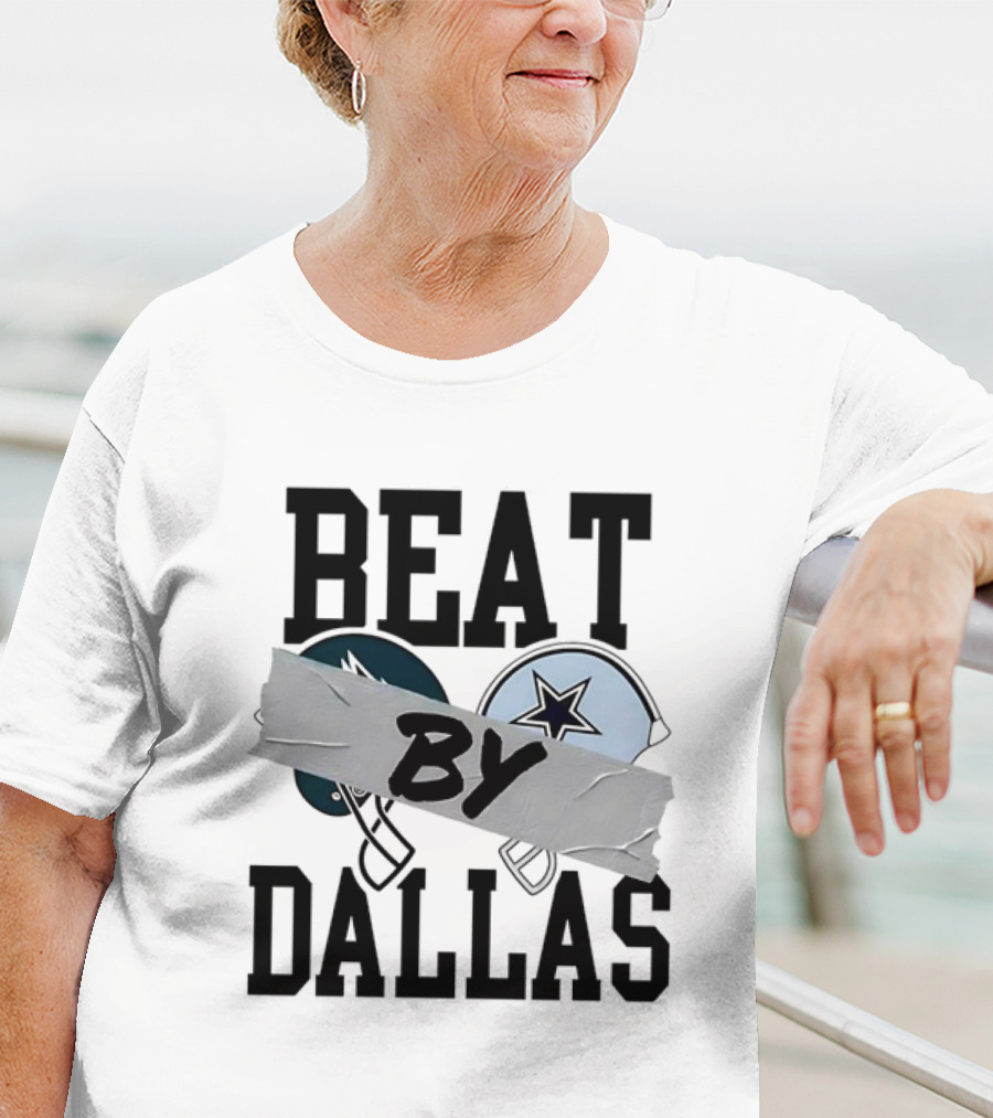 Philadelphia Eagles Beat Dallas Cowboys Rivalry Slogan Helmets T-Shirt