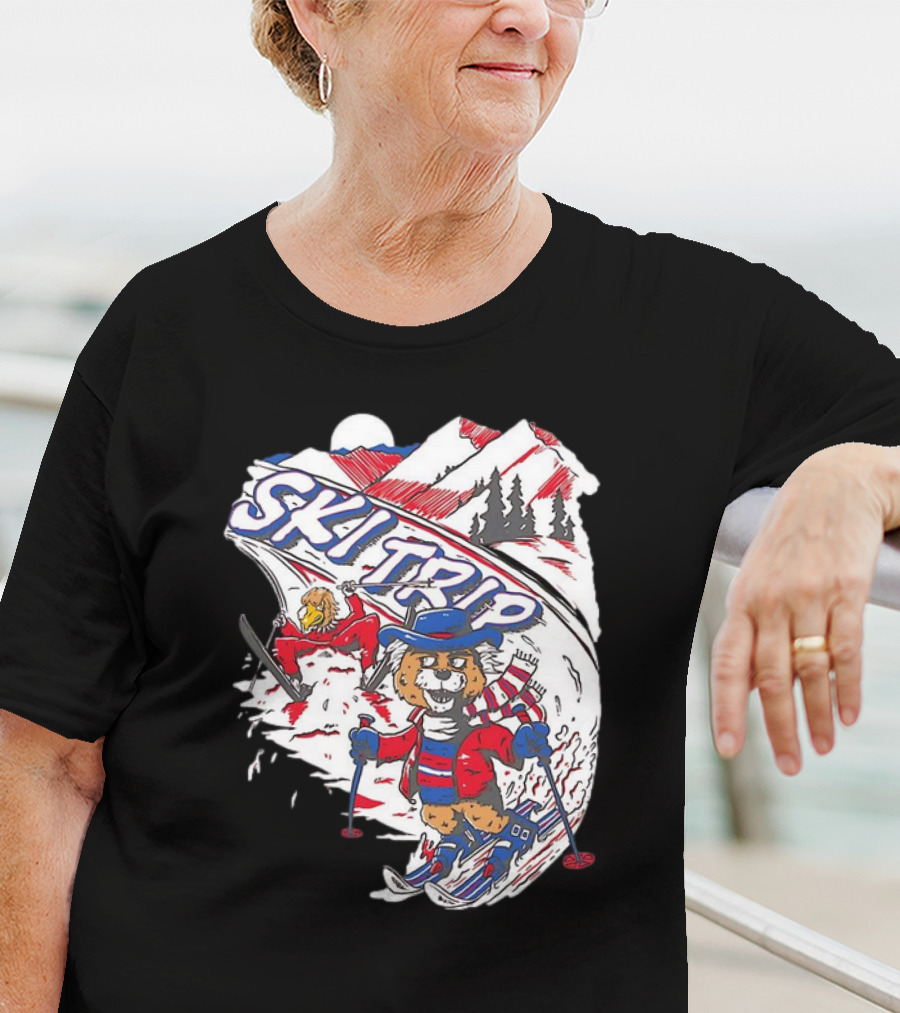 Arizona Cardinals Week 5 Win Ski Trip Adventure With Snowy Mountains And Playful Characters T-Shirt