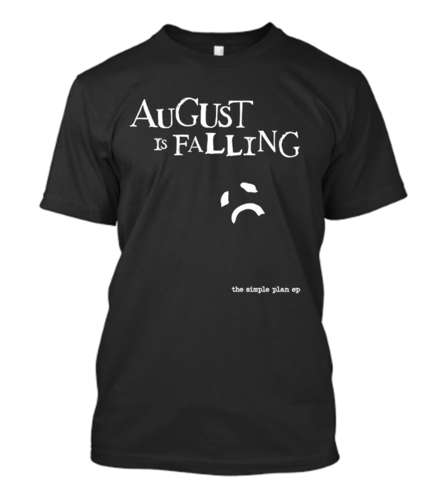 August Is Falling The Simple Plan EP Sad Face T-Shirt