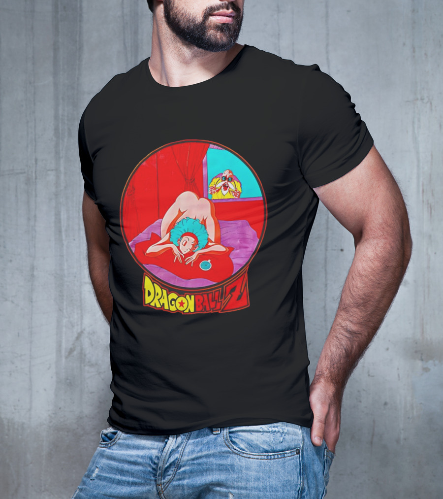 Dragon Ball Z Master Roshi Peeping Vintage Scene With Bulma T-Shirt