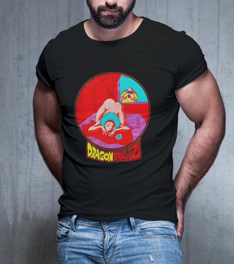 Dragon Ball Z Master Roshi Peeping Vintage Scene With Bulma T-Shirt