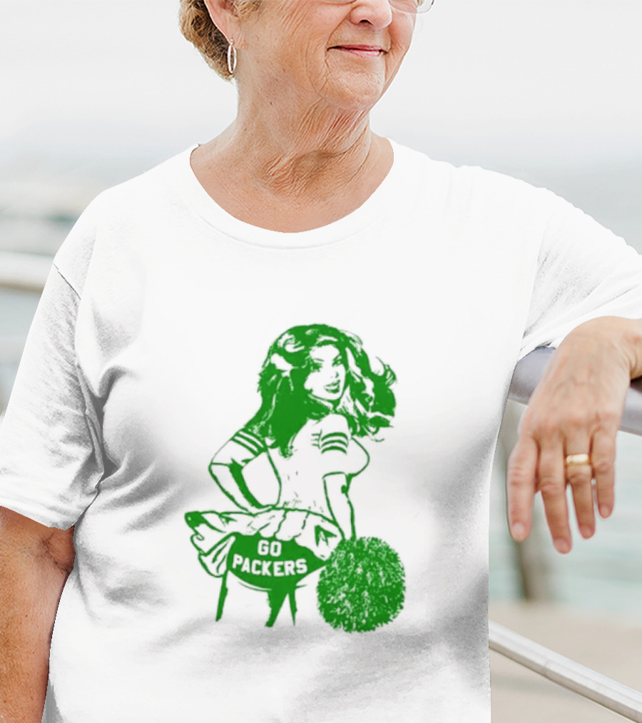 Green Bay Packers Cheerleader Go Packers Enthusiast T-Shirt