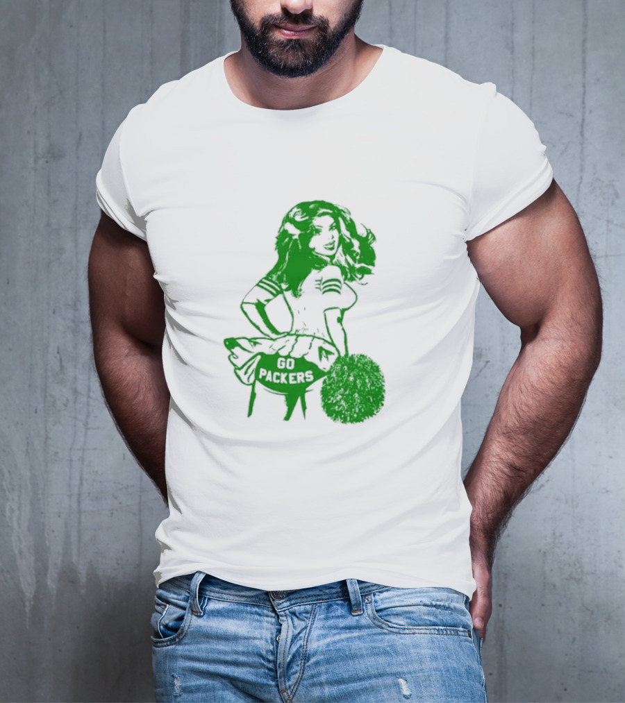 Green Bay Packers Cheerleader Go Packers Enthusiast T-Shirt