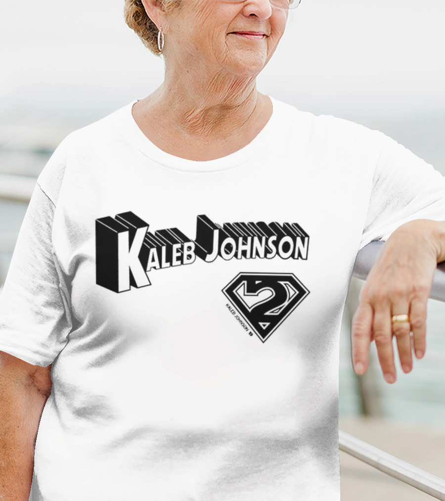 Kaleb Johnson Superhero Logo 2 Typography T-Shirt