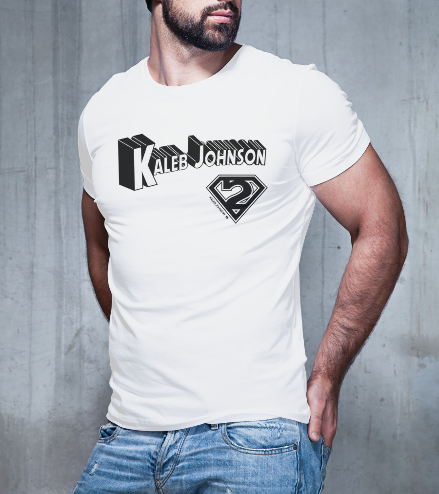 Kaleb Johnson Superhero Logo 2 Typography T-Shirt