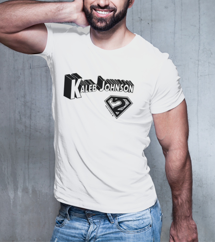 Kaleb Johnson Superhero Logo 2 Typography T-Shirt