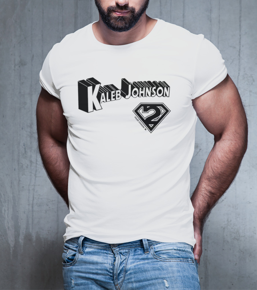 Kaleb Johnson Superhero Logo 2 Typography T-Shirt