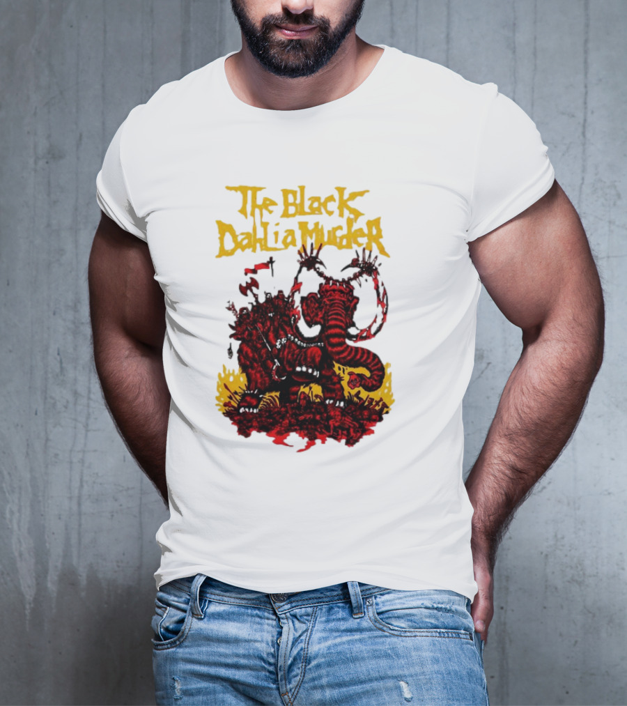 The Black Dahlia Murder Red Mammoth Battle Scene T-Shirt