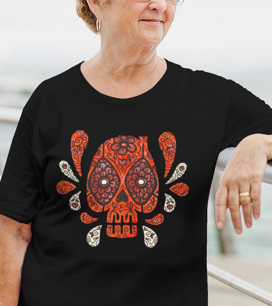 Deadpool Calavera Day Of The Chimichangas Sugar Skull T-Shirt