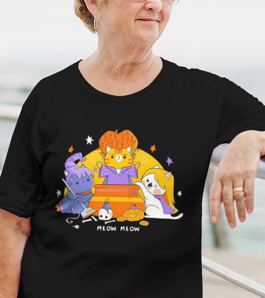 Meow Meow Hocus Pocus The Sanderson Cat Sisters T-Shirt