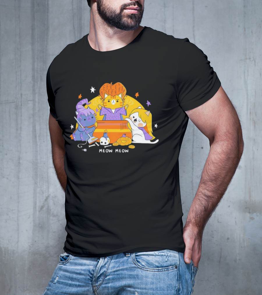 Meow Meow Hocus Pocus The Sanderson Cat Sisters T-Shirt