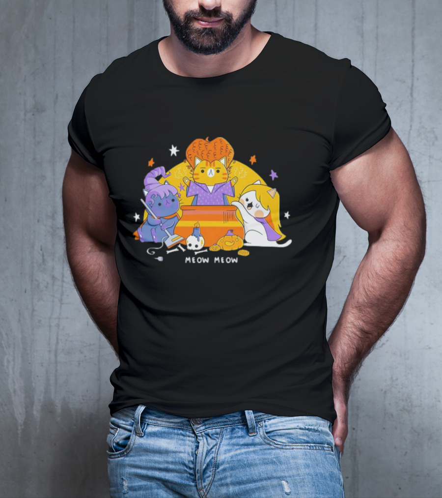 Meow Meow Hocus Pocus The Sanderson Cat Sisters T-Shirt