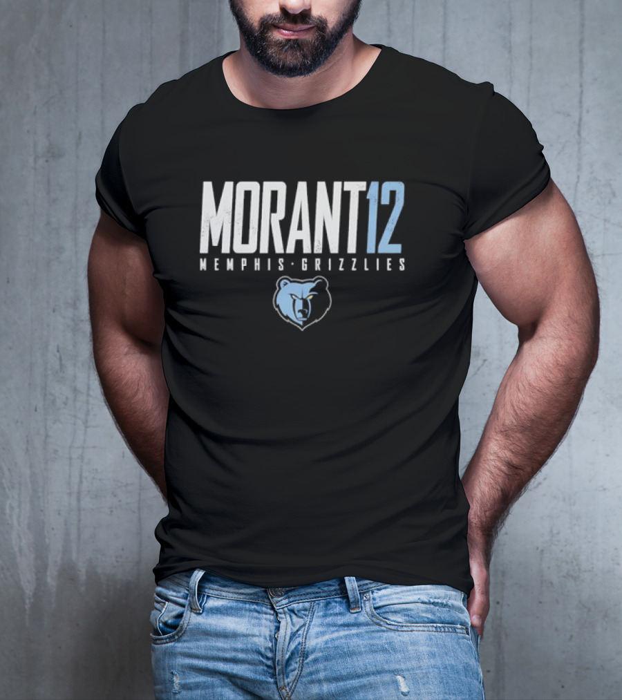 Morant 12 Memphis Grizzlies Bear T-Shirt