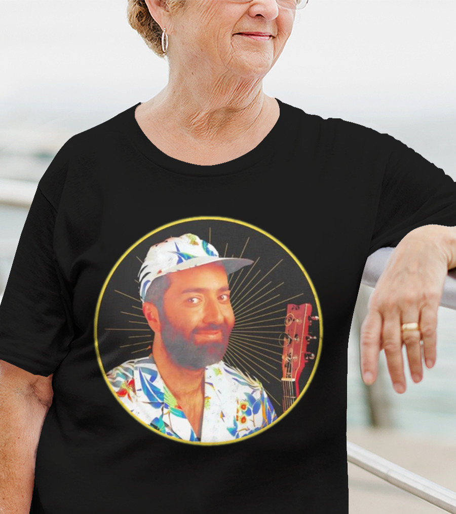 Raffi Is Gold Classic Music Icon With Colorful Shirt And Guitar T-Shirt