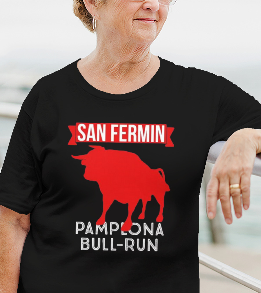San Fermin Pamplona Bull Run Spain Festival Red Bull T-Shirt