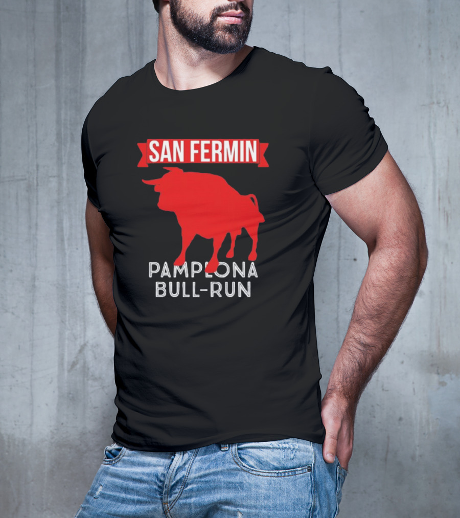 San Fermin Pamplona Bull Run Spain Festival Red Bull T-Shirt