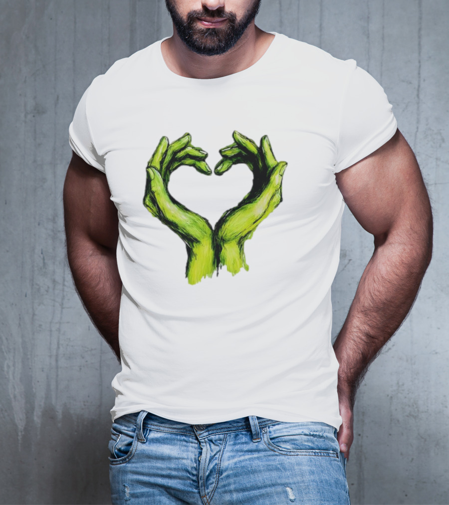 Green Hands Heart Love T-Shirt