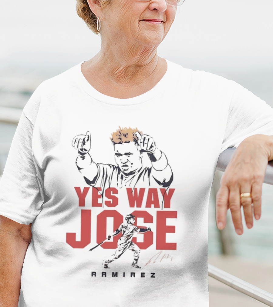 Yes Way Jose Ramirez Cleveland Baseball T-Shirt