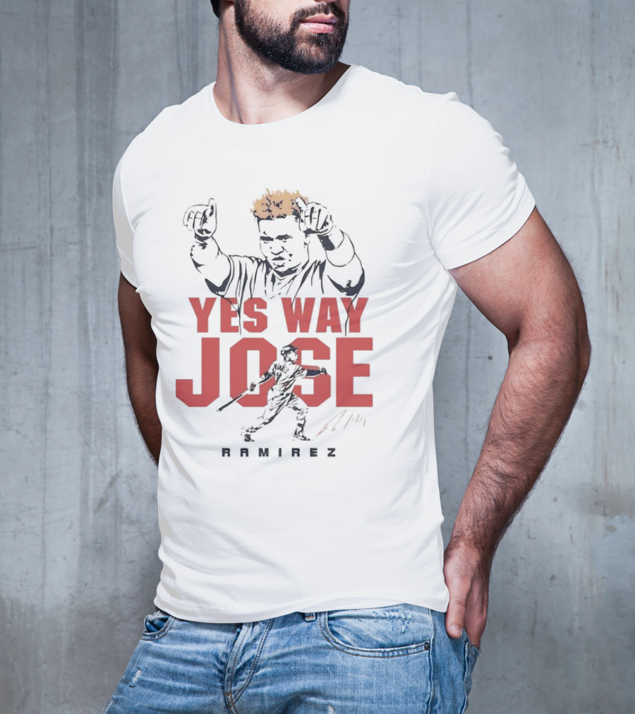 Yes Way Jose Ramirez Cleveland Baseball T-Shirt