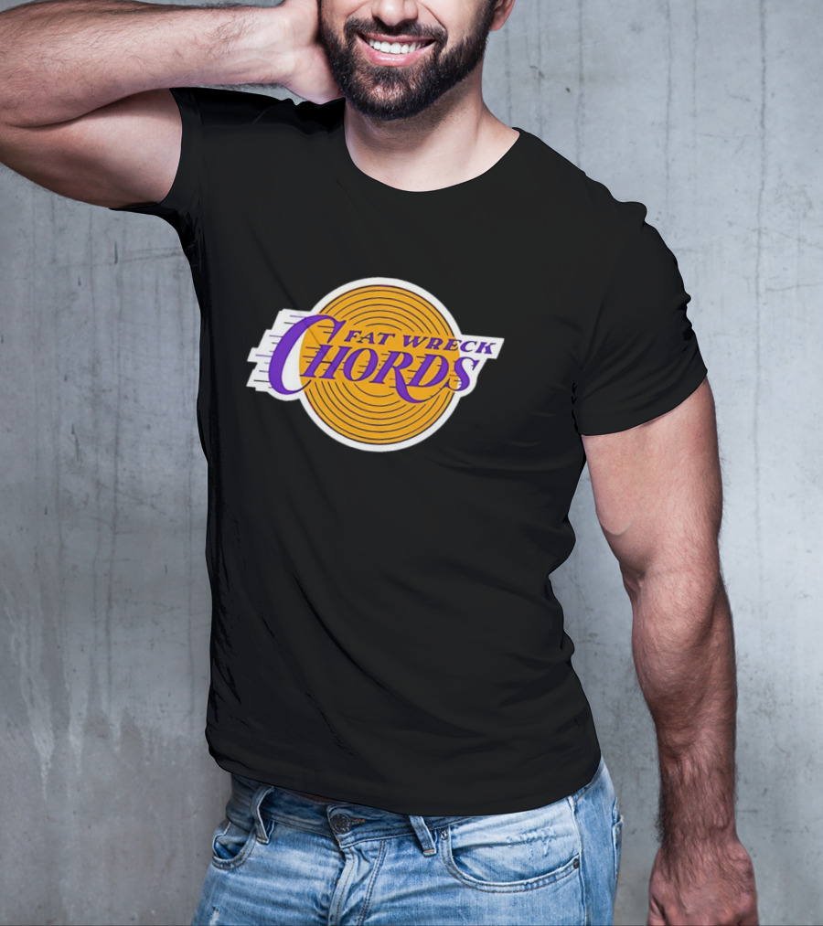 Los Angeles Lakers Fat Wreck Chords Logo San Pedro T-Shirt