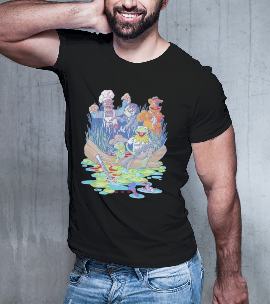 Walking Dead Muppets Parody Swamp Boat Adventure T-Shirt