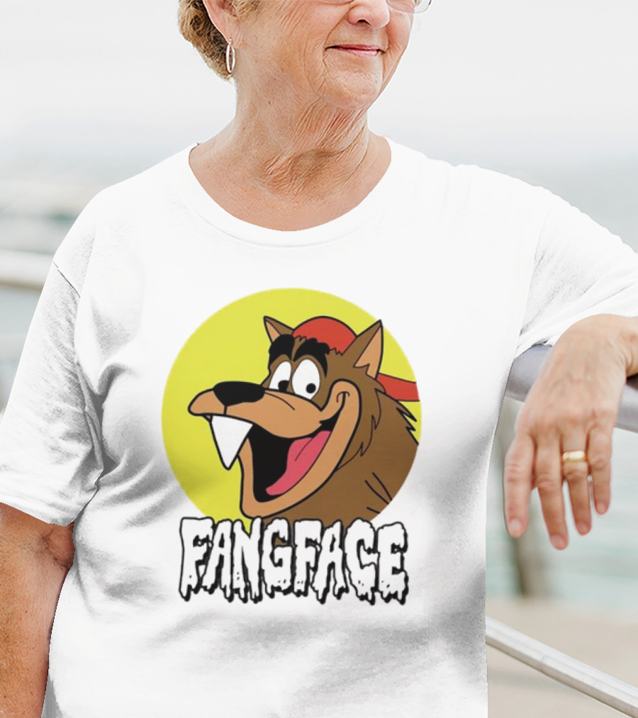 Fangface Cartoon Logo Meme T-Shirt
