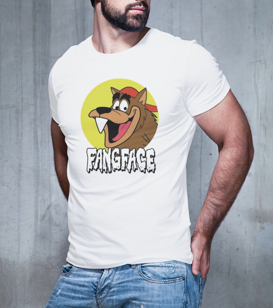 Fangface Cartoon Logo Meme T-Shirt