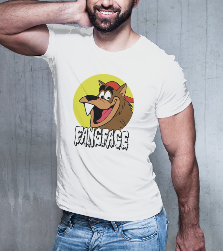 Fangface Cartoon Logo Meme T-Shirt