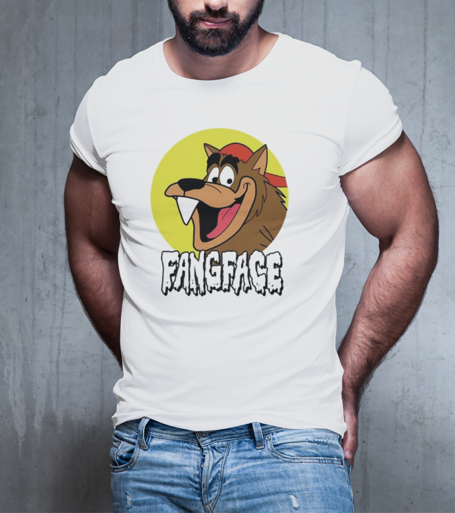 Fangface Cartoon Logo Meme T-Shirt