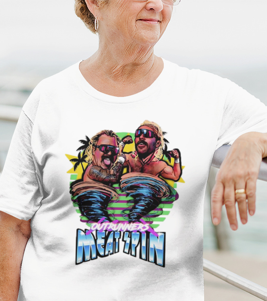 Outrunners Meat Spin Tropical Wrestling Tornadoes T-Shirt