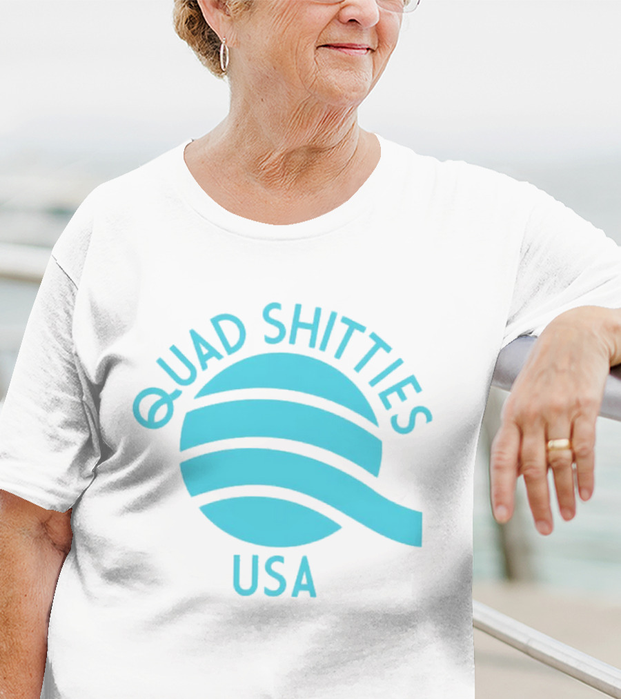 Quad Shitties USA Wavy T-Shirt