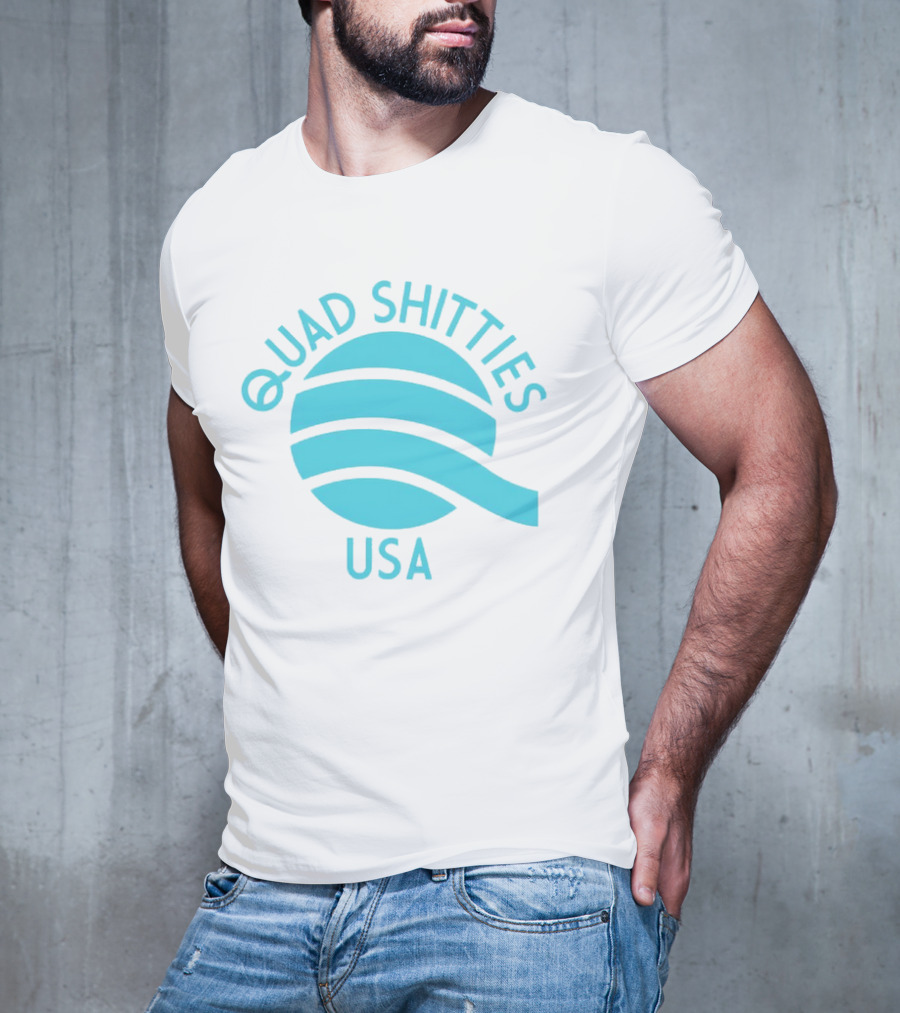 Quad Shitties USA Wavy T-Shirt