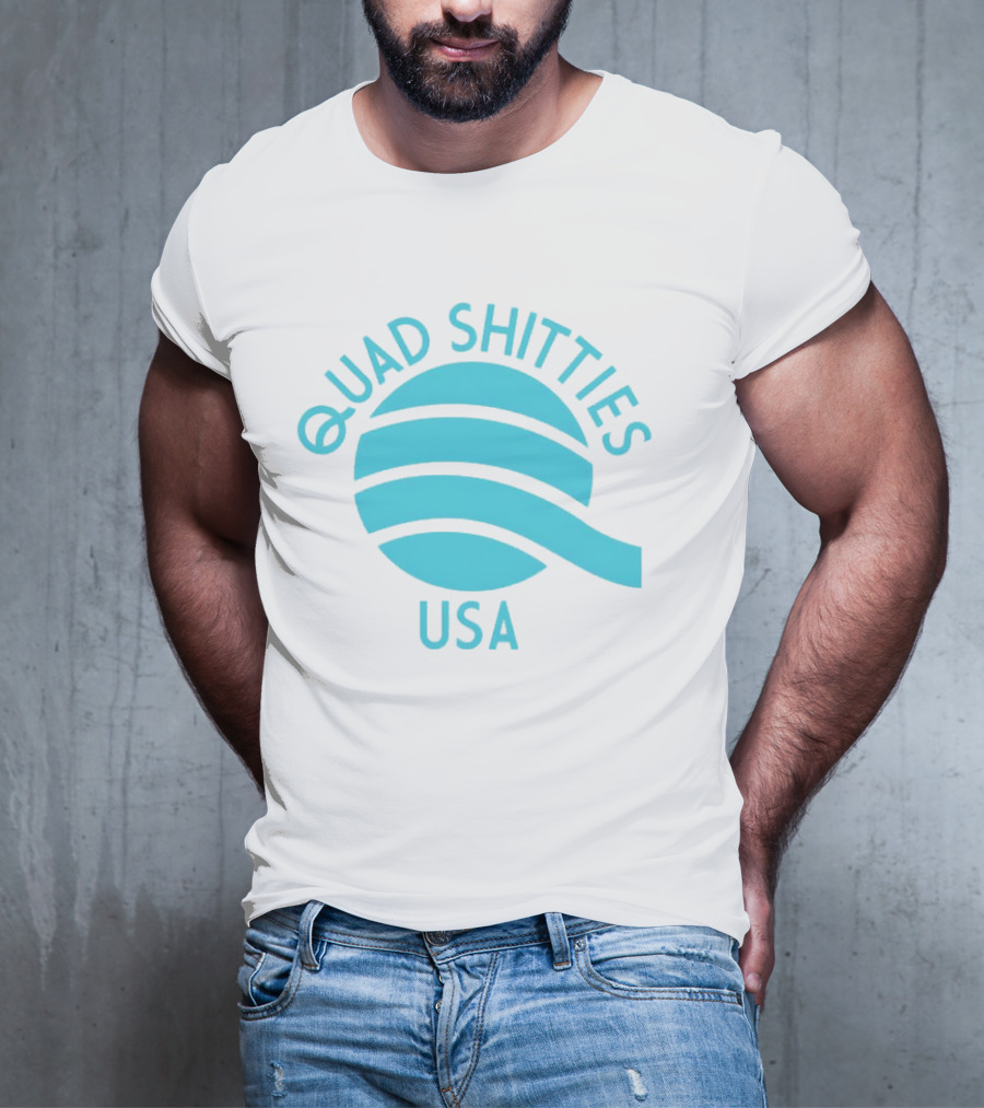 Quad Shitties USA Wavy T-Shirt