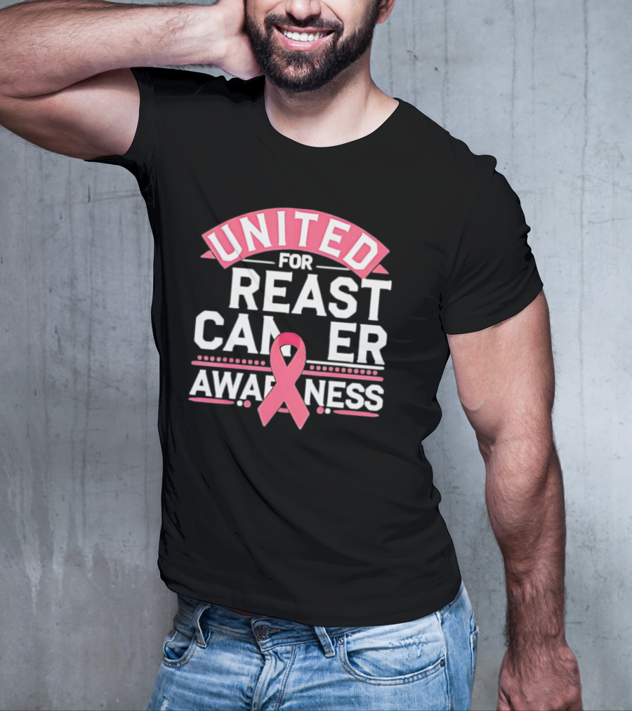 United For Breast Cancer Awareness Pink T-Shirt