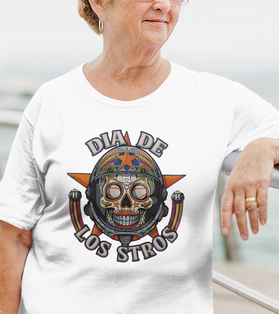 Día De Los Stros Sugar Skull Houston Astros T-Shirt
