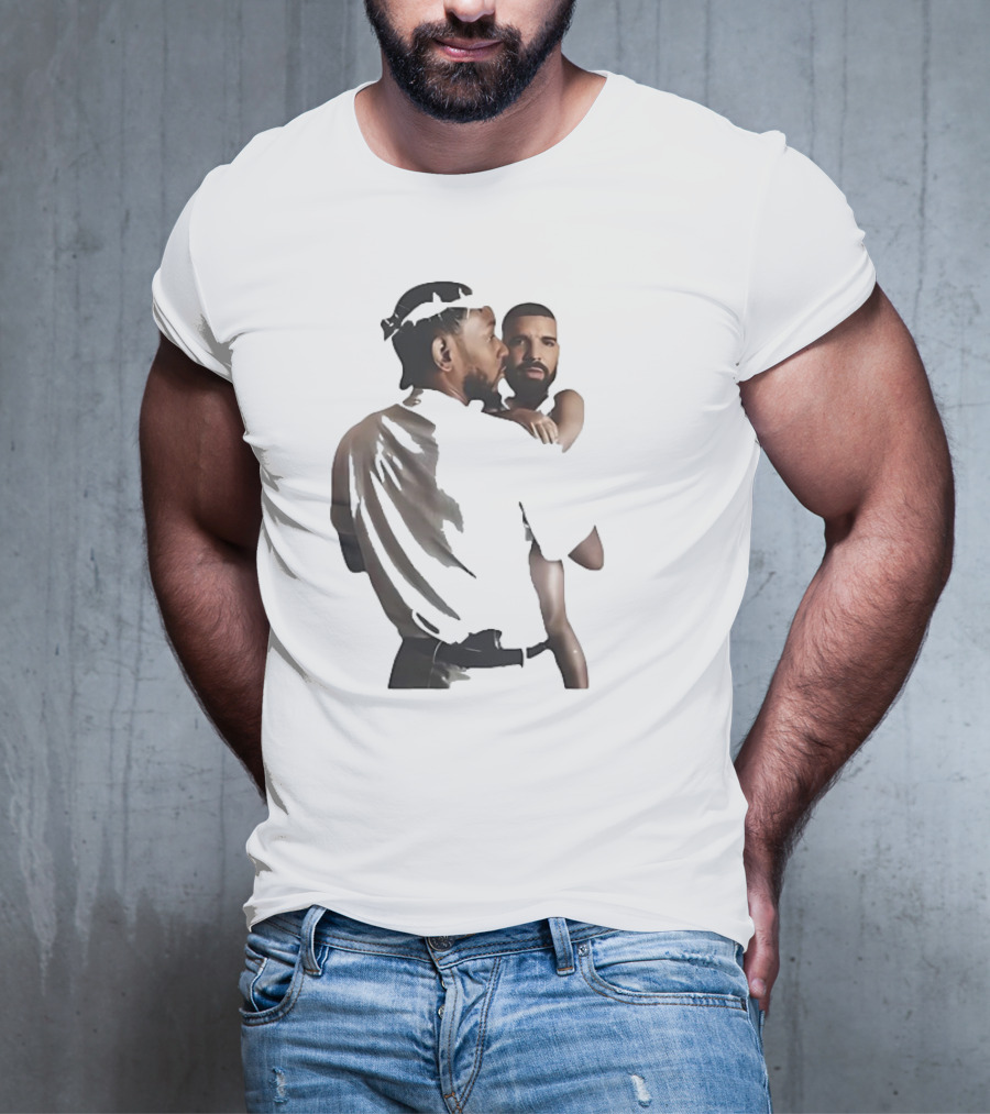 Kendrick Lamar Carrying Drake Rapper Stars Funny Image T-Shirt