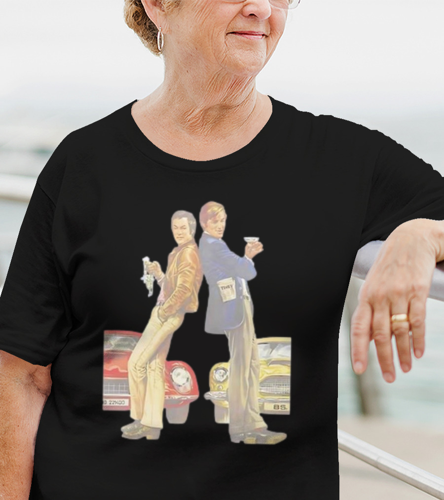 Retro The Persuaders Vintage TV Series Classic Cool Style With Cars T-Shirt