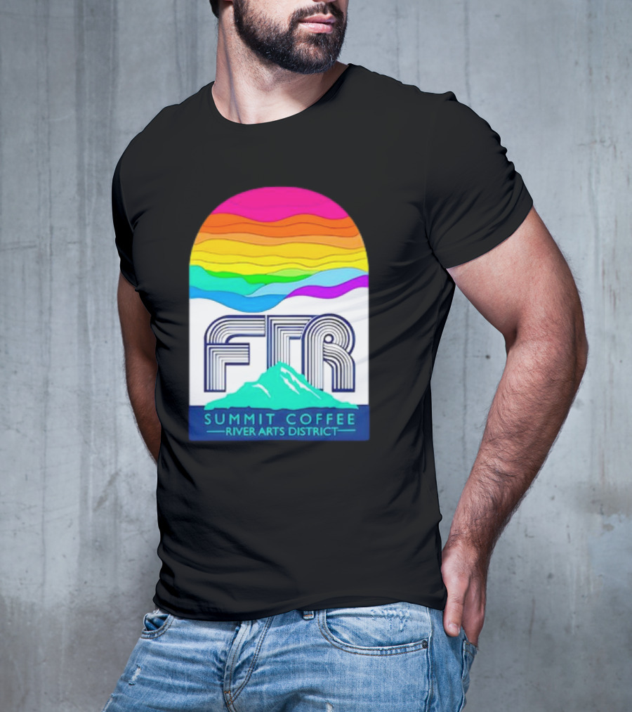 Summit Coffee River Arts District FTR Rainbow Arch Mountain Available Until October 31st, T-Shirt
