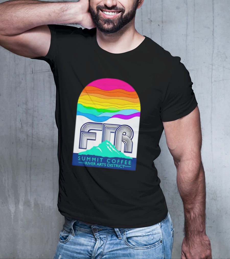 Summit Coffee River Arts District FTR Rainbow Arch Mountain Available Until October 31st, T-Shirt