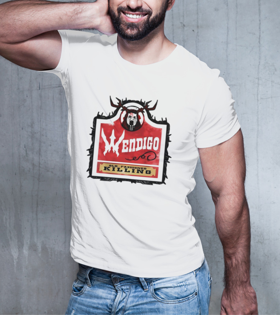 Mongrel Tees Wendigo Old Fashioned Killing Retro T-Shirt