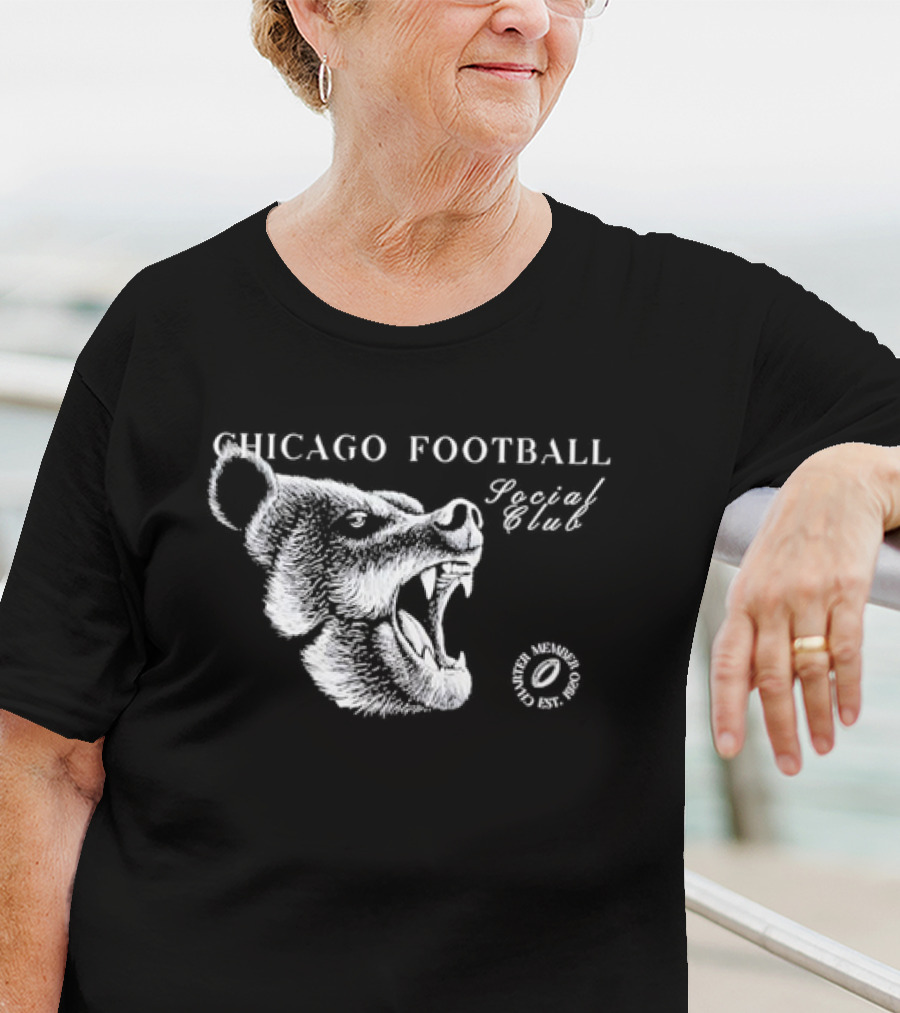 Chicago Football Social Club Bear Roaring T-Shirt