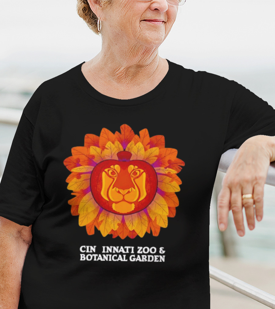 Lion Pumpkin Glow Cincinnati Zoo And Botanical Garden T-Shirt