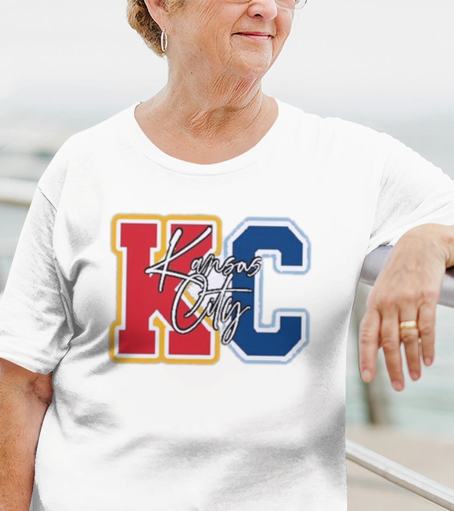 Kansas City Chiefs Royals Red Blue KC Kansas City T-Shirt