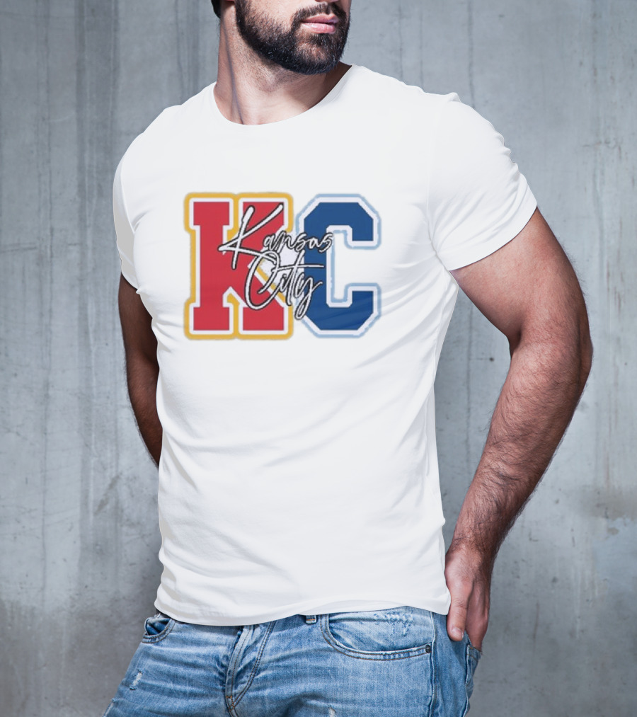 Kansas City Chiefs Royals Red Blue KC Kansas City T-Shirt