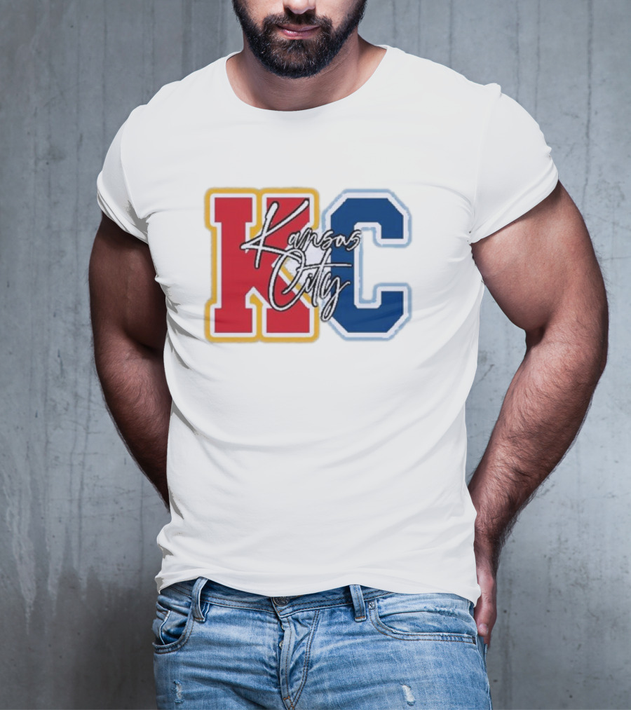 Kansas City Chiefs Royals Red Blue KC Kansas City T-Shirt