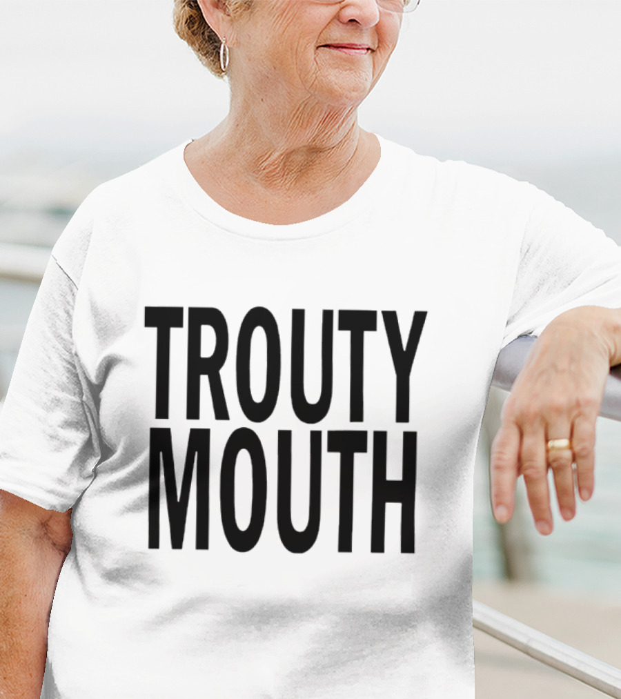 Sam Evans Glee Trouty Mouth Fan Favorite Phrase T-Shirt
