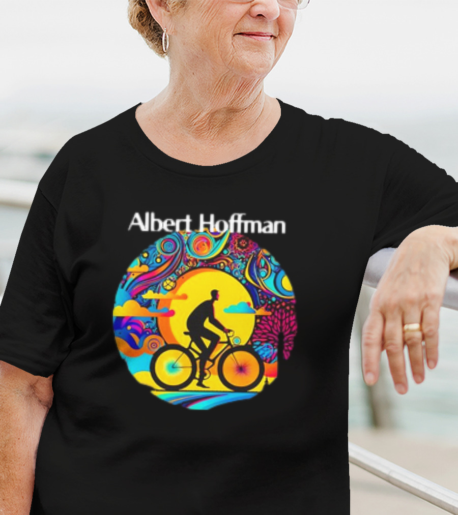 Albert Hoffman Bicycle Day Psychedelic Art Retro T-Shirt