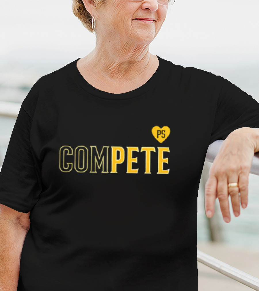 Compete Pete PS Heart Design Love T-Shirt