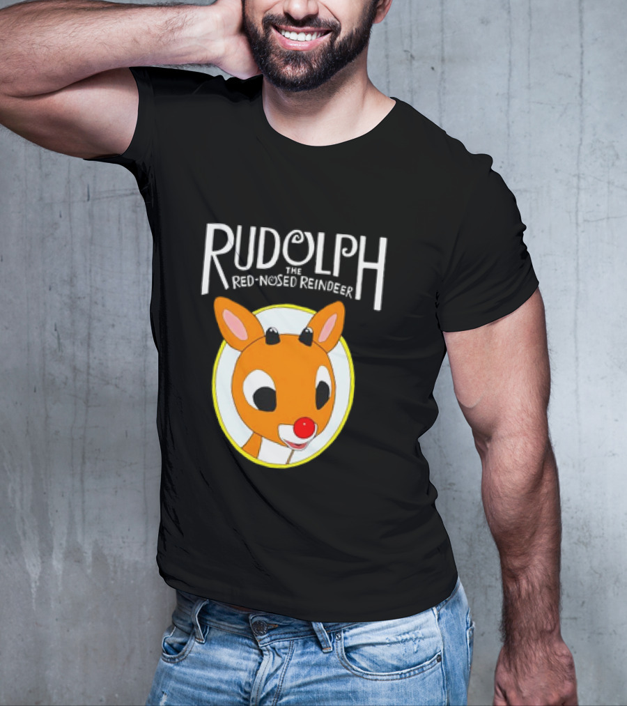 Rudolph The Red-Nosed Reindeer Cute Christmas Character T-Shirt